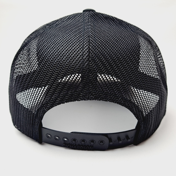 Little Pecker Club Patch Curved Bill Trucker Mesh Snapback Cap Black - Picture 4 of 4